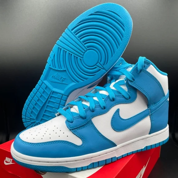 Nike Dunk High Retro Laser Blue 2022 Nike Dunk High Retro Laser Blue 2022 Size 11.5 DEADSTOCK | eBay main image 4